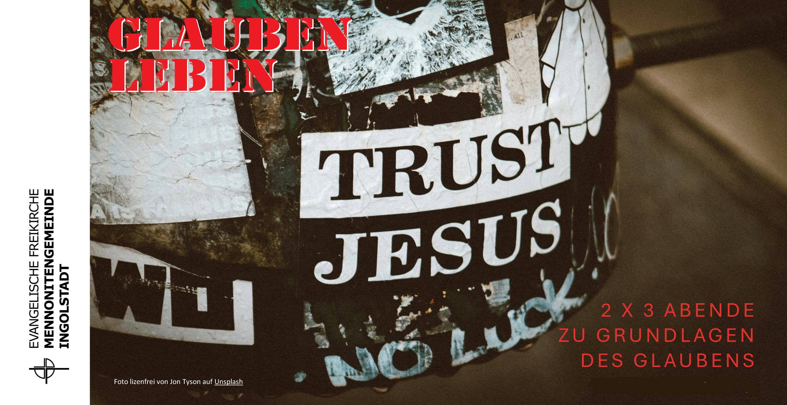 Trust Jesus - Aufmacherbild zum Grundkurs GlaubenLeben